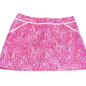 Lilly Pulitzer NWOT Hibiscus 🌺 Pink Snorkeling Skort w/pockets.